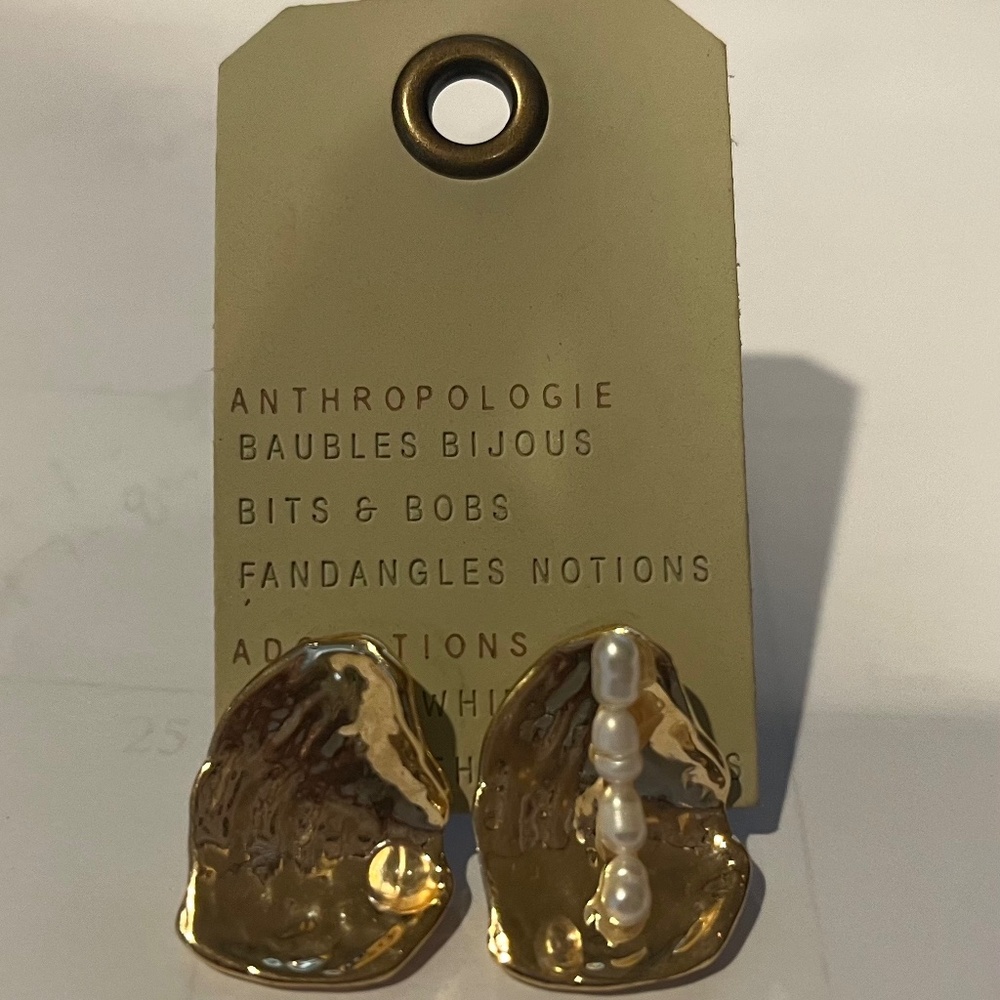 Anthropologie Gold Earrings